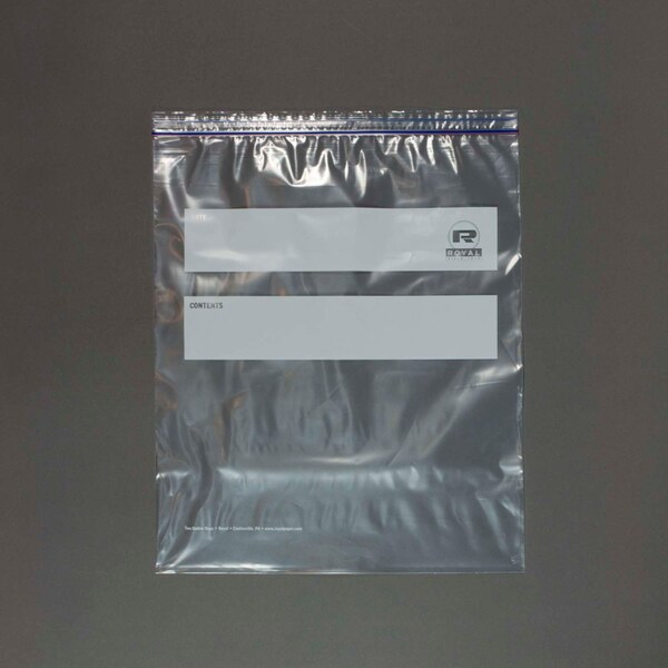 Amercareroyal Royal 13"x15.63" Two gal. Double Zipper Bag, PK100 - ZBG1315
