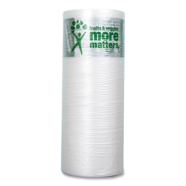 Inteplast Group Produce Bags, Fruits and Veggies - More Matters Labeling, 0.35 mil, 12" x 20", Clear, PK3500 - PHMORE20NS