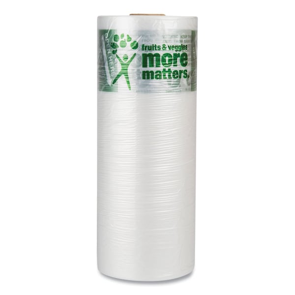 Inteplast Group Produce Bags, Fruits and Veggies - More Matters Labeling, 0.35 mil, 12" x 20", Clear, PK3500 - PHMORE20NS