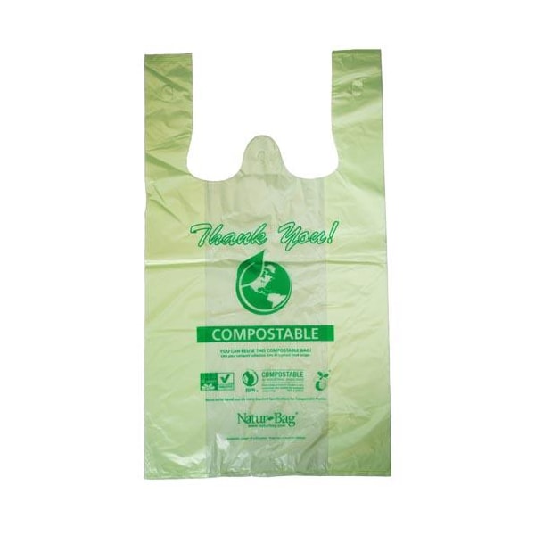 Natur Bag Large Compostable Shopping Bags, PK500 - NT1075-X-00005