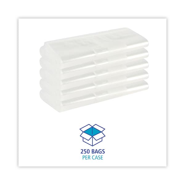 Boardwalk Reclosable Food Storage Bags, 1 gal, 1.75 mil, 10.5"x11", Clear, PK250 - BWK1GALBAG