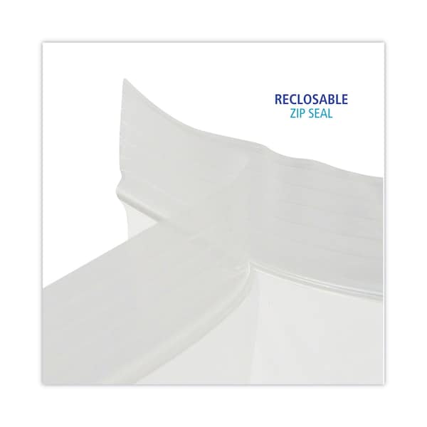 Boardwalk Reclosable Food Storage Bags, 1 gal, 1.75 mil, 10.5"x11", Clear, PK250 - BWK1GALBAG