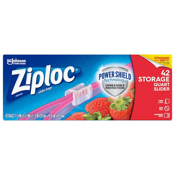 Ziploc Ziploc Slider qt. Storage Bag, PK378 - 70667