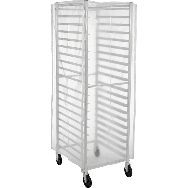 Winholt Equipment Winholt Bakery Rack Cover, Clear Plastic, 3 Zippers - SRC-58/3Z