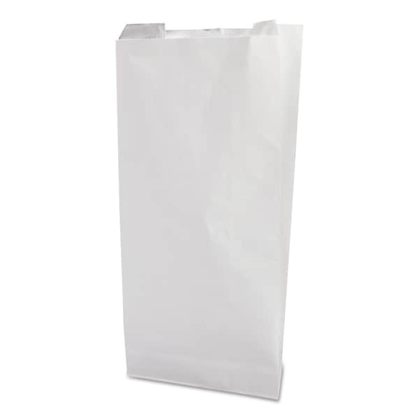 Bagcraft Grease-Resistant Single-Serve Bags, 6" x 6.5", White, PK2000 - 300405