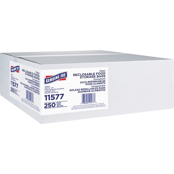 Genuine Joe Food Storage Bags 1 gal, PK2000 - 11577CT