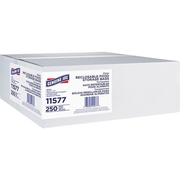 Genuine Joe Food Storage Bags 1 gal, PK2000 - 11577CT