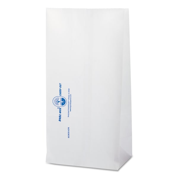 Bagcraft Dubl Wax SOS Bakery Bags, 6.13" x 12.38", White, PK1000 - BGC 300298