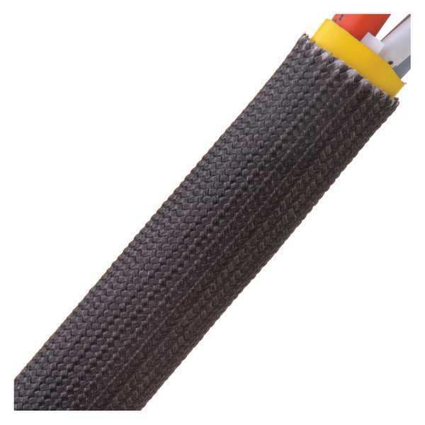 Trenza de fibra de vidrio Techflex, recubierto, 3/8", Negro - FGL0.38BK25