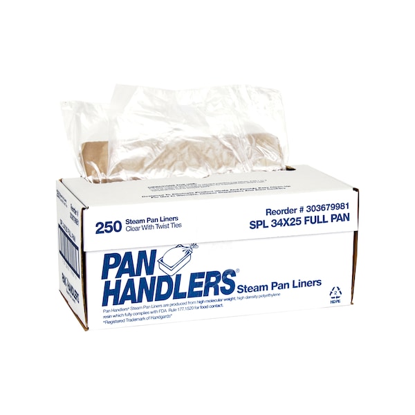 Panhandlers Handgards Panhandler 34"x25" Full Steam Pan Liner, PK250 - 303679981