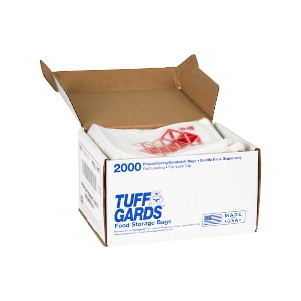 Tuffgards Tuff Gards 2M High Density Red Wednesday Preportioning Bag, PK2000 - 303679813