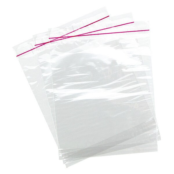 Fantapak Sndwch Bag, Lip/Tape, 1.25mil, 7"x7", PK1000 - PP-77+3LIP/TAPE