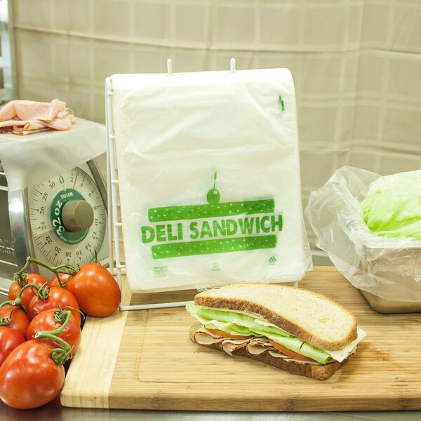 Tuffgards Handgards Tuffgards High Density Saddle Printed Deli Bag, PK2000 - 303679630