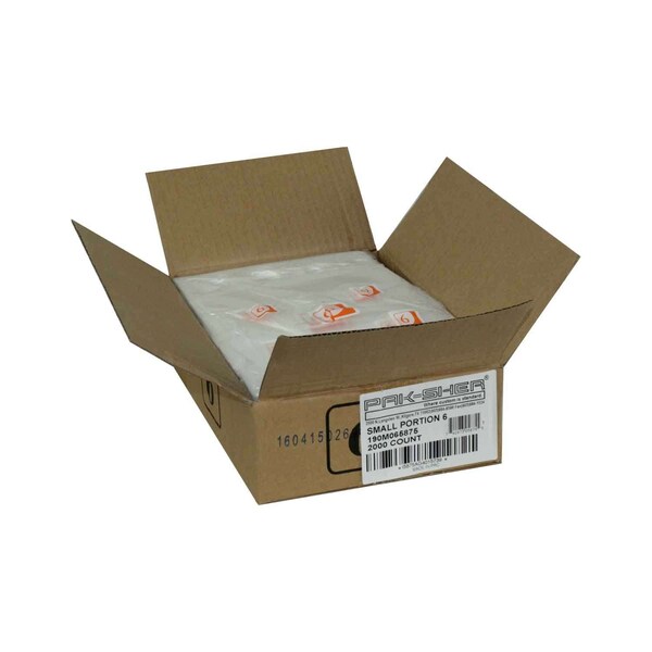 Pak-Sher Pak-Sher 6.3x7 No 6 Portion Food Storage Bag, PK2000 - 5875