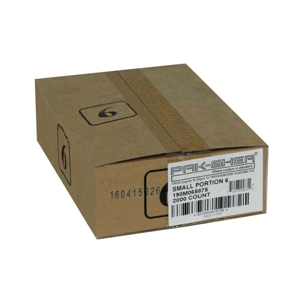 Pak-Sher Pak-Sher 6.3x7 No 6 Portion Food Storage Bag, PK2000 - 5875