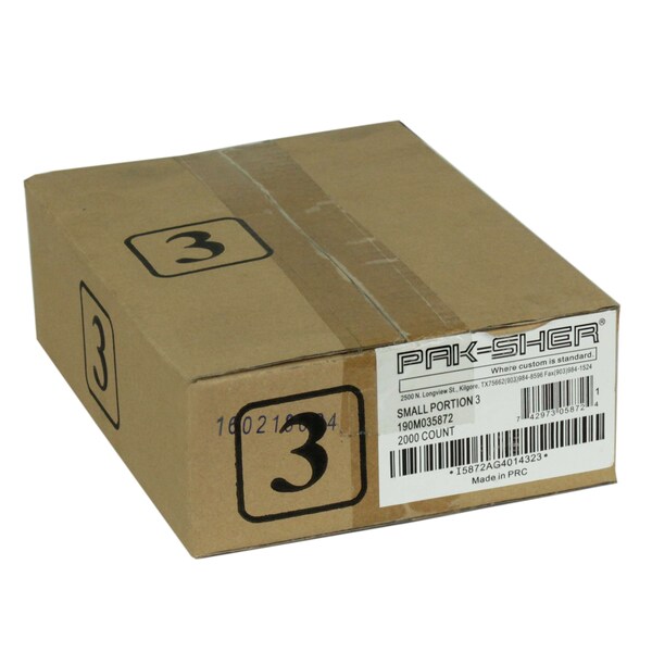 Pak-Sher Pak-Sher 6.3x7 No 3 Portion Food Storage Bag, PK2000 - 5872