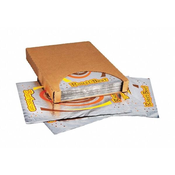 Crownhill Foil Sheets, Printed - Barbeque / Roast Beef, 10 1/2 x 14", PK500 - F-3785