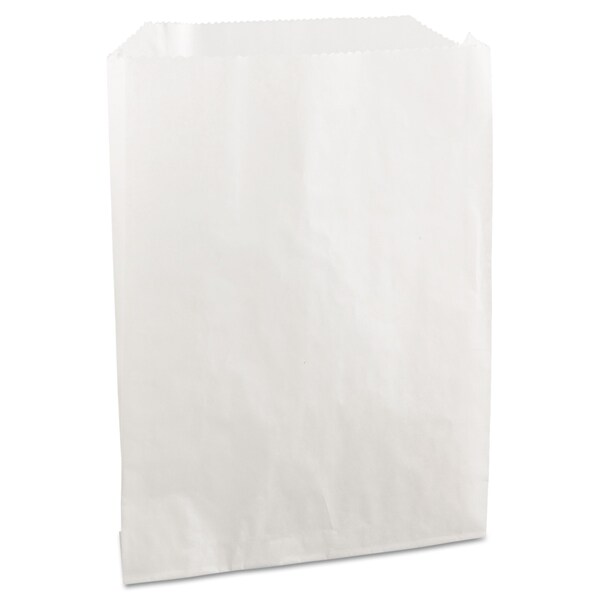 Bagcraft Grease-Resistant Single-Serve Bags, 6" x 7.25", White, PK2000 - 450019