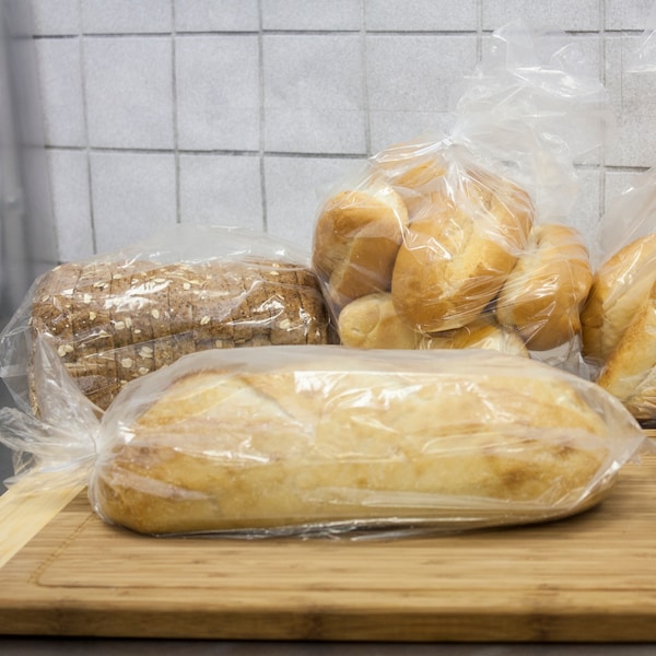 Tuffgards Low Density Poly Roll Pack 8"x4"x18" Clear Food Storage Bag, PK1000 - 304985370