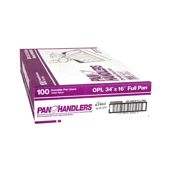 Panhandlers Pan Handlers 34"x16" Full Size 400 Degree Ovenable Pan Liner, PK100 - 304985022