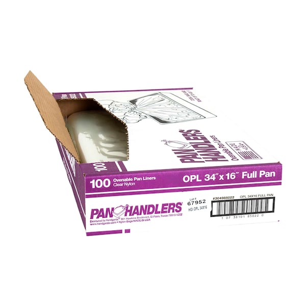 Panhandlers Pan Handlers 34"x16" Full Size 400 Degree Ovenable Pan Liner, PK100 - 304985022