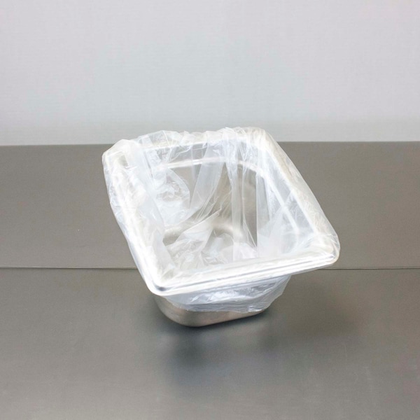 Panhandlers High Density 1/6 Size Pan 15"x12" Twist Tie Steam Pan Liner, PK500 - 303679946