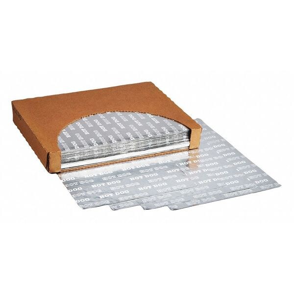 Crownhill Foil Sheets, Printed - Hot Dog, 12 x 9", PK500 - F-3760