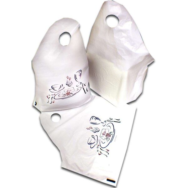 Pak-Sher Pak-Sher 34"x18.5"x12" White Carryout Bag, PK250 - 6614