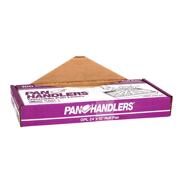 Panhandlers Pan Handlers 24"x12" Half Size 400 Degree Ovenable Pan Liner, PK100 - 304985025
