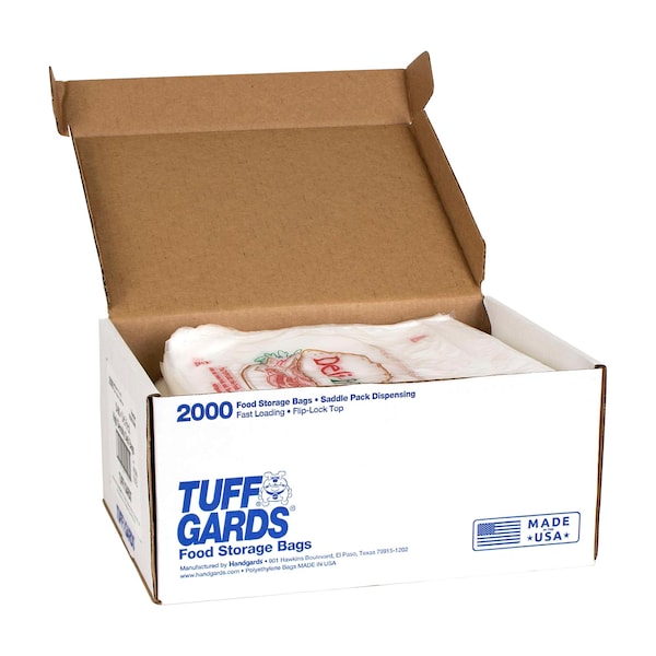 Tuffgards 8.5"x8.5" Printed Deli Fresh High Density Saddle Deli Bag, PK2000 - 303679640