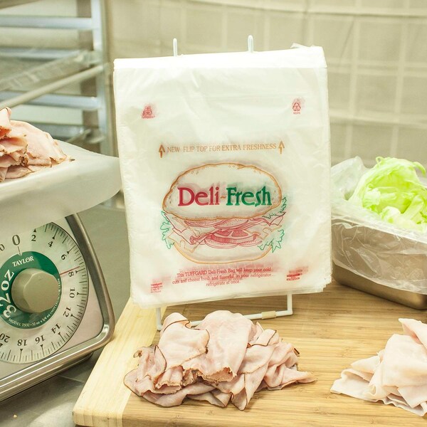 Tuffgards 8.5"x8.5" Printed Deli Fresh High Density Saddle Deli Bag, PK2000 - 303679640