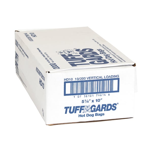 Tuffgards Handgards Tuffgards High Density Saddle Hot Dog Bag, PK2000 - 303679614