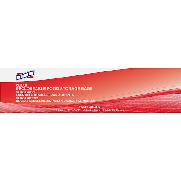 Genuine Joe Food Storage Bags 1 gal, PK360 - 11574CT
