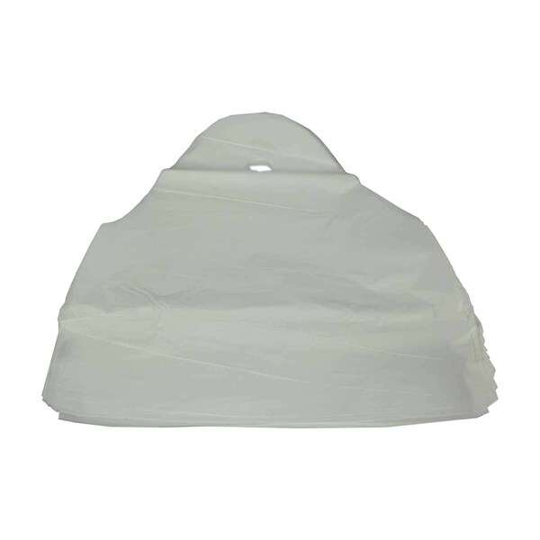 Pak-Sher Pak-Sher 19"x19"x9.5" Cut Out White Tote Bag, PK500 - 3220