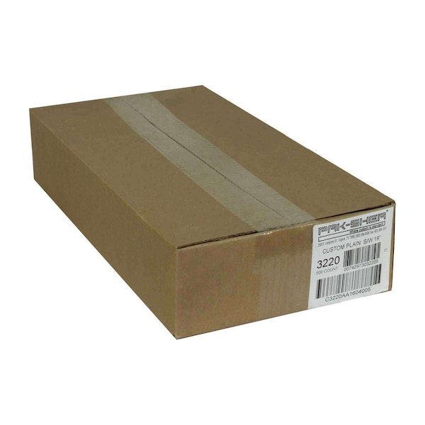 Pak-Sher Pak-Sher 19"x19"x9.5" Cut Out White Tote Bag, PK500 - 3220