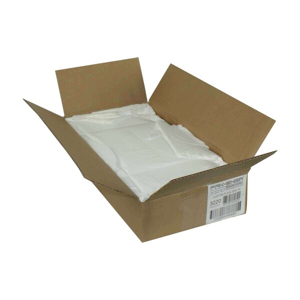 Pak-Sher Pak-Sher 19"x19"x9.5" Cut Out White Tote Bag, PK500 - 3220