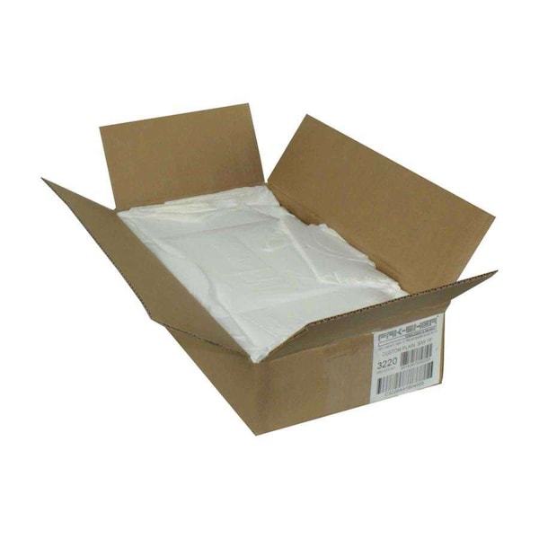 Pak-Sher Pak-Sher 19"x19"x9.5" Cut Out White Tote Bag, PK500 - 3220