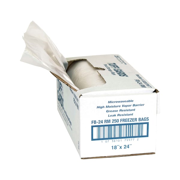 Tuffgards High Density Roll Puff 18"x24" Freezer Storage Bag, PK250 - 303679977