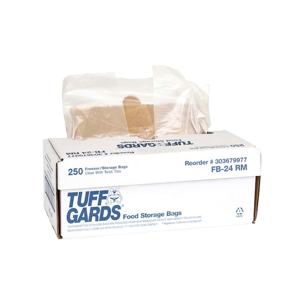 Tuffgards High Density Roll Puff 18"x24" Freezer Storage Bag, PK250 - 303679977