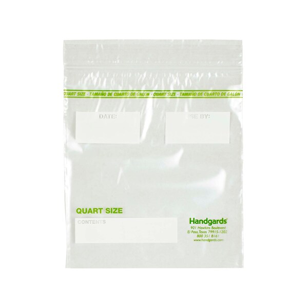 Zipgards Zipgards Low Density Recloseable 7"x8" qt. Storage Bag, PK500 - 304985120