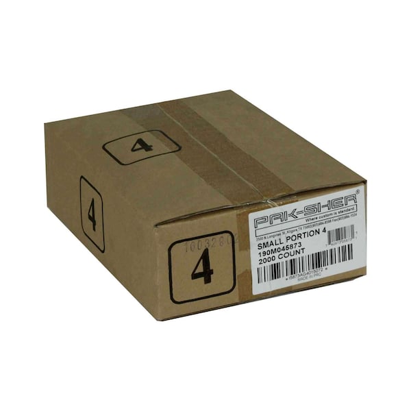 Pak-Sher Pak-Sher 6.3x7 No 4 Portion Food Storage Bag, PK2000 - 5873