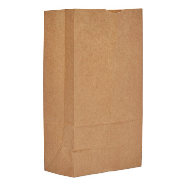 General Grocery Paper Bags, 60 lb Capacity, No 12, 7.06 in x 4.5 in x 12.75 in., Kraft, 1000PK - BAG GX12