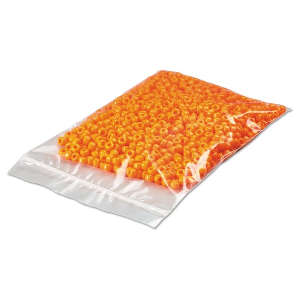 Universal Reclosable Poly Bags, Zipper-Style Closure, 2 mil, 13 in. x 18 in., Clear, 1000PK - UFS2MZ1318