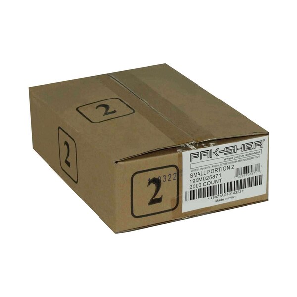 Pak-Sher Pak-Sher 6.3x7 No 2 Portion Food Storage Bag, PK2000 - 5871