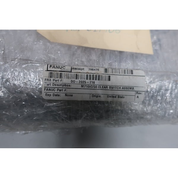 Ensamblaje de interruptor transparente Fanuc M710Ic/50 Piezas y Accesorios de Robot - DO-2025-716
