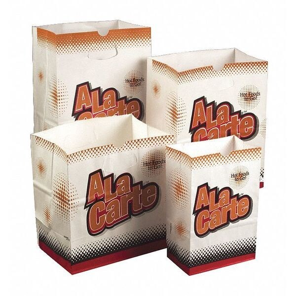 Zoro Select A La Carte Bags, 8 1/4 x 5 1/4 x 8 3/4", PK250 - E-7108