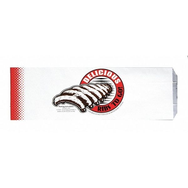 Value Brand Thermal Rib Slab Bags, Foil In, 6 1/2 x 4 3/8 x 20", PK 250 - E-7165