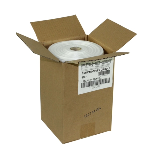Pak-Sher Pak-Sher 27"x37" Clear Roll Bun Pan Bag, PK200 - 6787