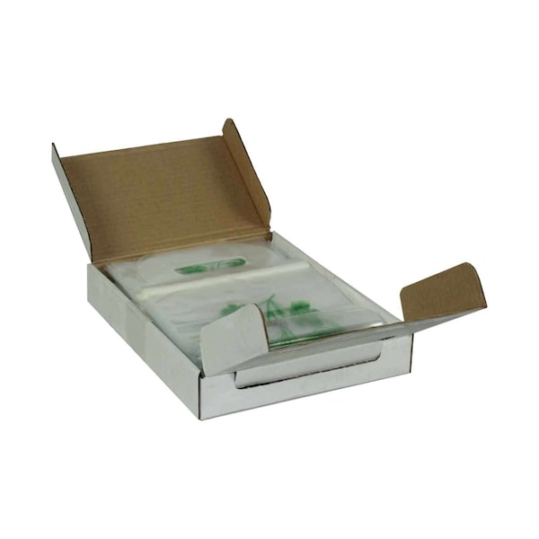 Pak-Sher Pak-Sher 6.7"x18"x3" Adhesive Seal Wine Bag, PK100 - 6343
