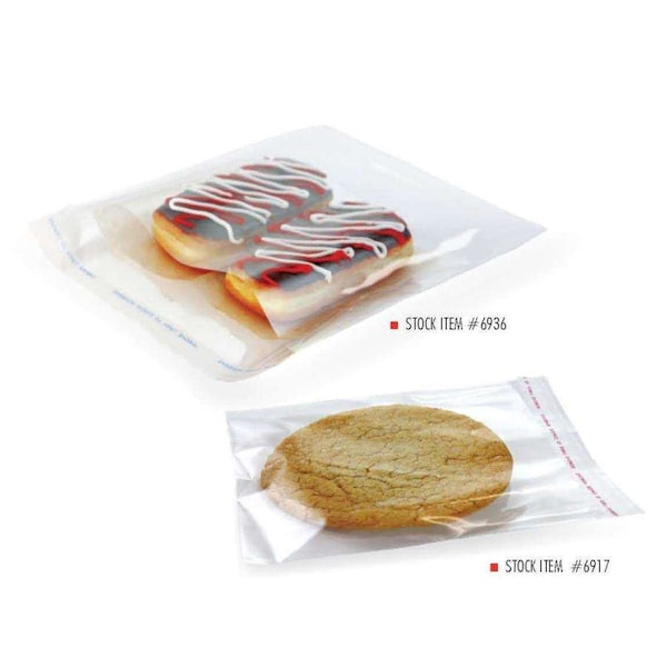 Pak-Sher Pak-Sher 4.75"x6.5" Tape Cookie Bag, PK2000 - 7622